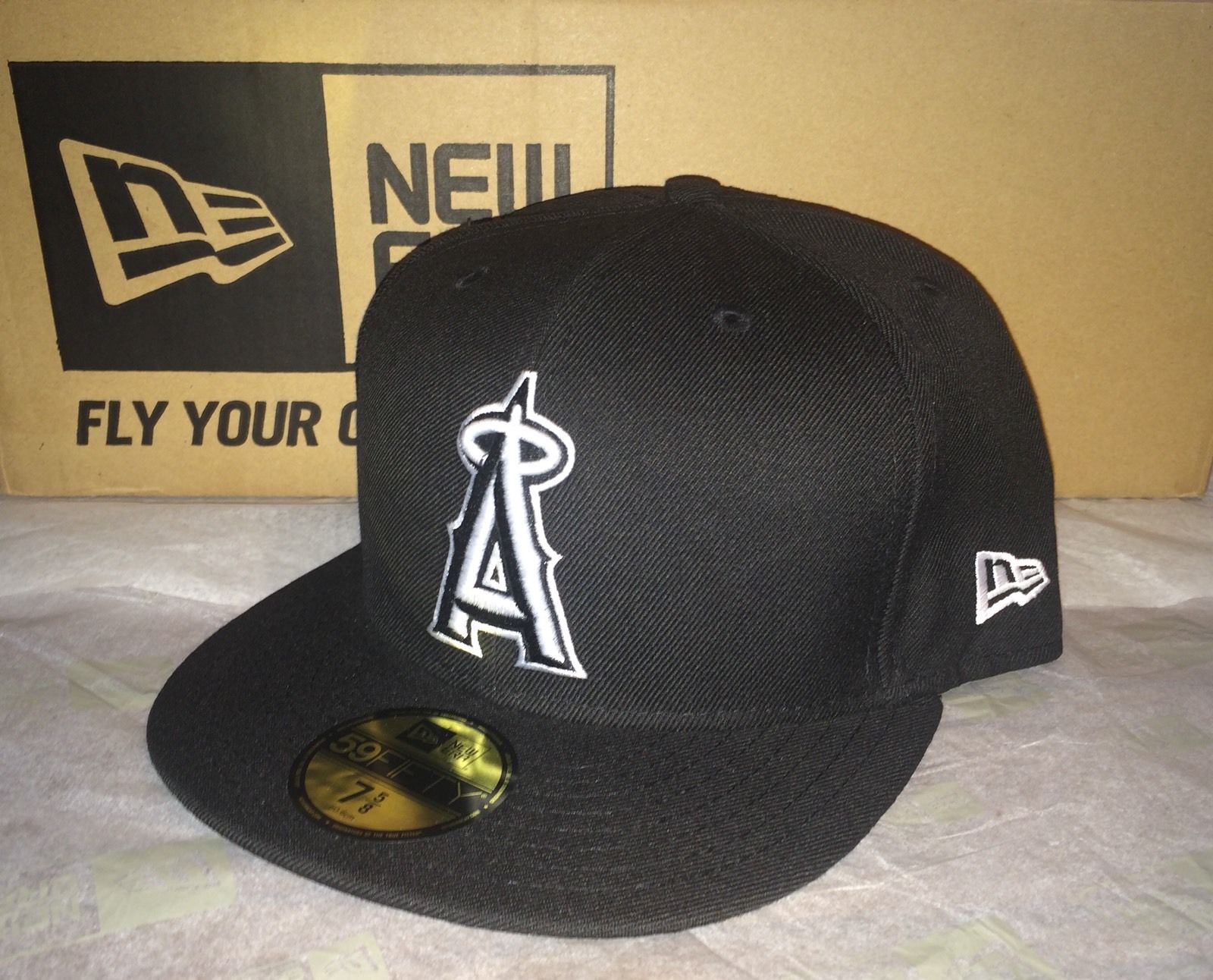 New Era 59FIFTY LA Los Angeles Angels Size 7 5/8 MLB Baseball Cap